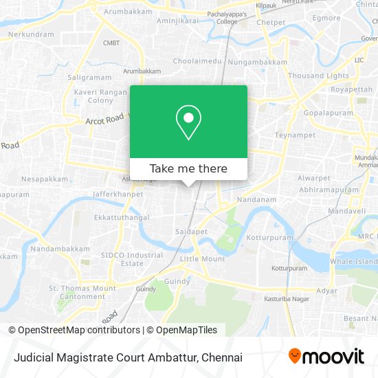 Judicial Magistrate Court Ambattur map