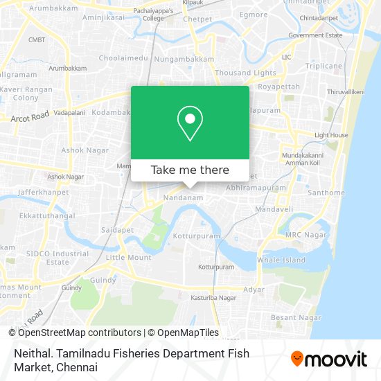 Neithal. Tamilnadu Fisheries Department Fish Market map