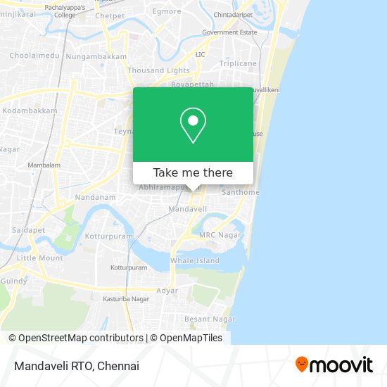 Mandaveli RTO map