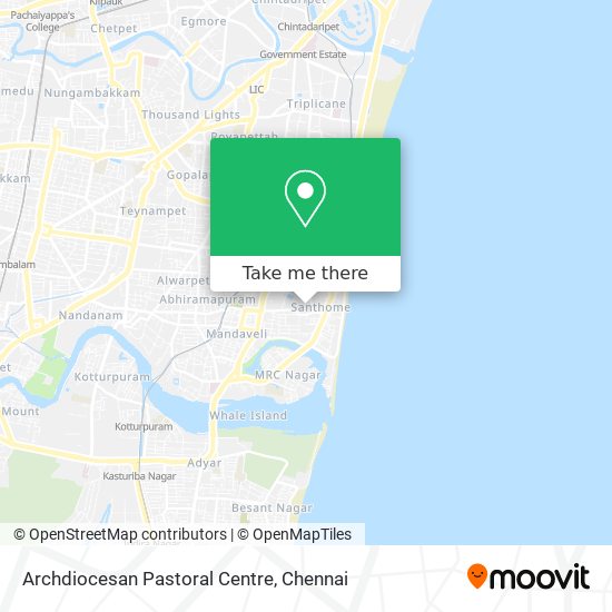 Archdiocesan Pastoral Centre map