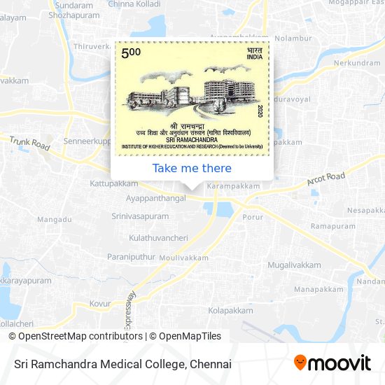 Sri Ramchandra Medical College map