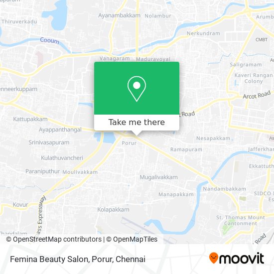 Femina Beauty Salon, Porur map