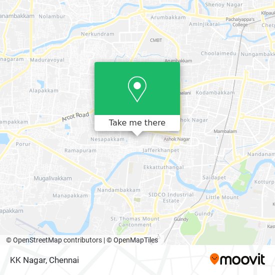 KK Nagar map