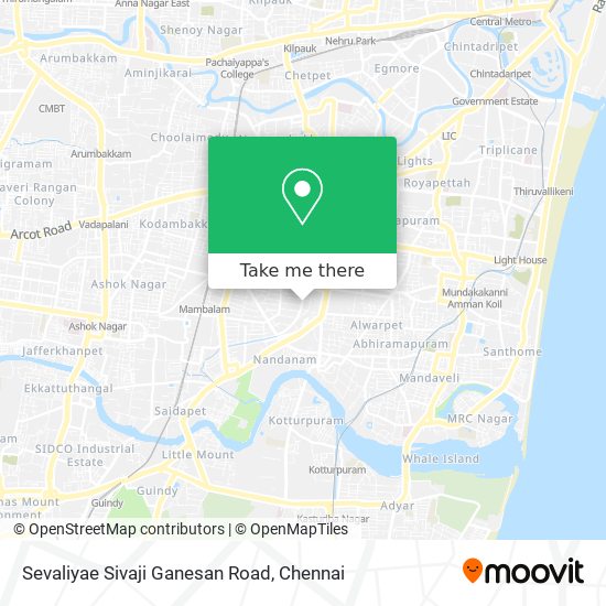 Sevaliyae Sivaji Ganesan Road map
