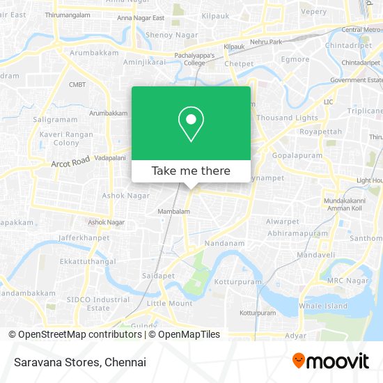 Saravana Stores map