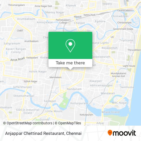 Anjappar Chettinad Restaurant map