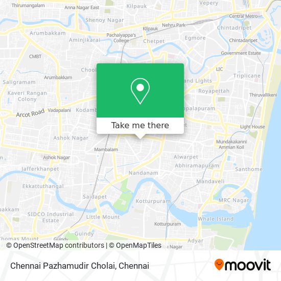 Chennai Pazhamudir Cholai map