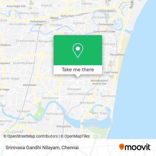 Srinivasa Gandhi Nilayam map