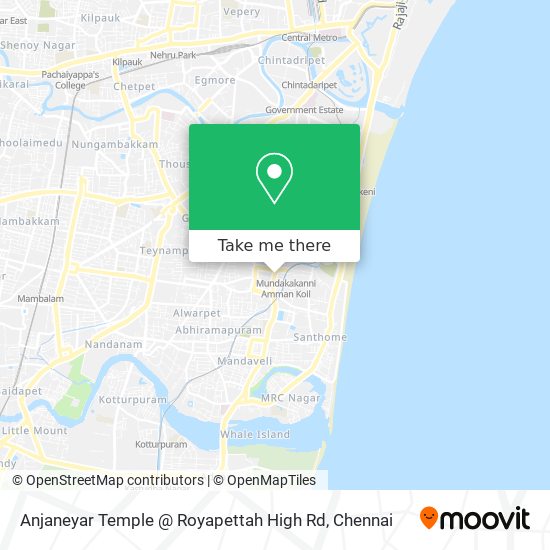 Anjaneyar Temple @ Royapettah High Rd map