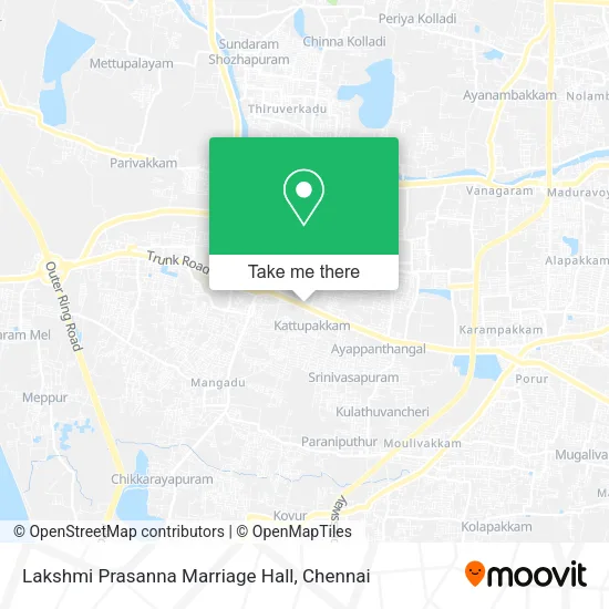 Lakshmi Prasanna Marriage Hall map