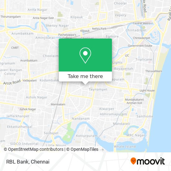 RBL Bank map