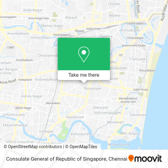 Consulate General of Republic of Singapore map
