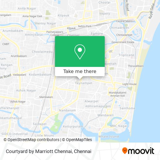 Courtyard by Marriott Chennai map