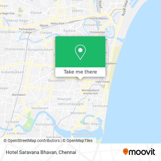 Hotel Saravana Bhavan map