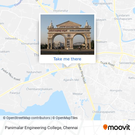 Panimalar Engineering College map