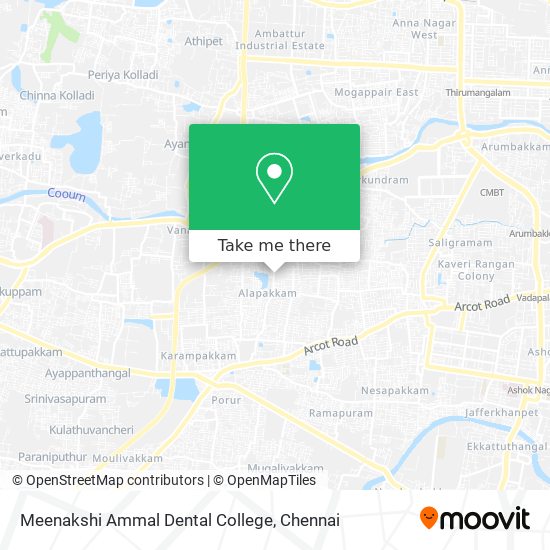 Meenakshi Ammal Dental College map