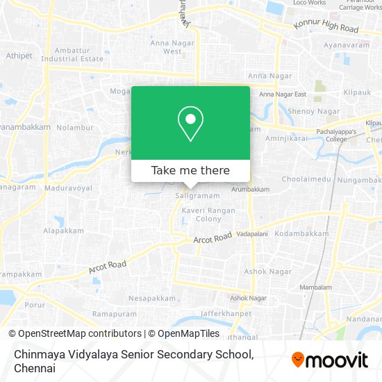 Chinmaya Vidyalaya Senior Secondary School map