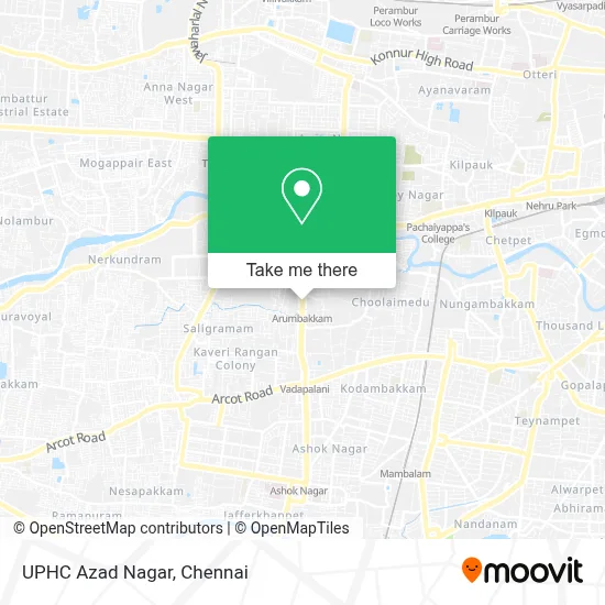 UPHC Azad Nagar map