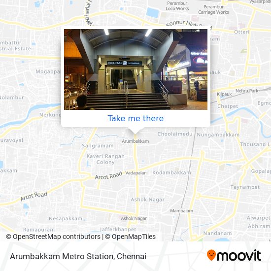 Arumbakkam Metro Station map