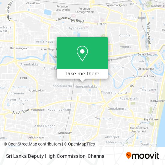 Sri Lanka Deputy High Commission map