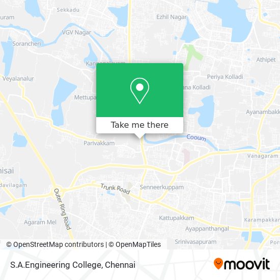 S.A.Engineering College map