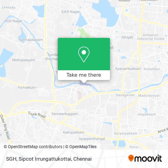 SGH, Sipcot Irrungattukottai map