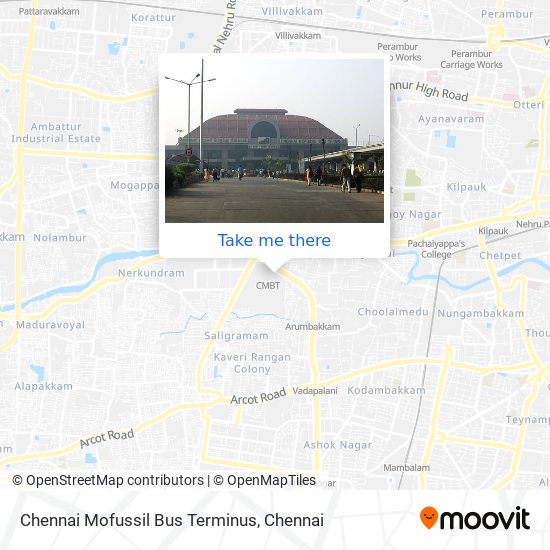 Chennai Mofussil Bus Terminus map