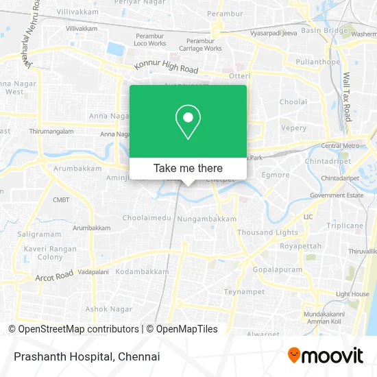 Prashanth Hospital map