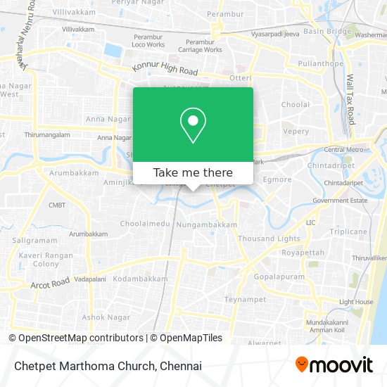 Chetpet Marthoma Church map