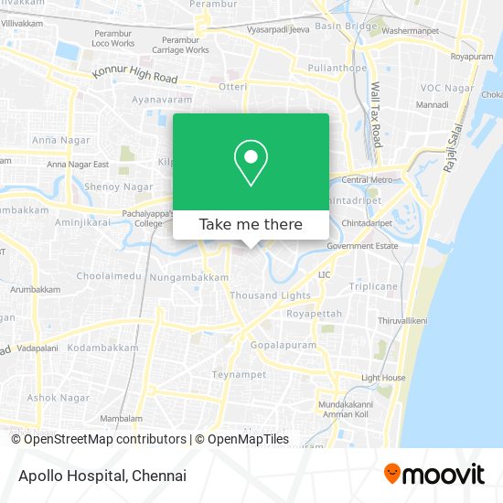 Apollo Hospital map