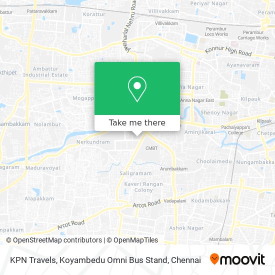 KPN Travels, Koyambedu Omni Bus Stand map