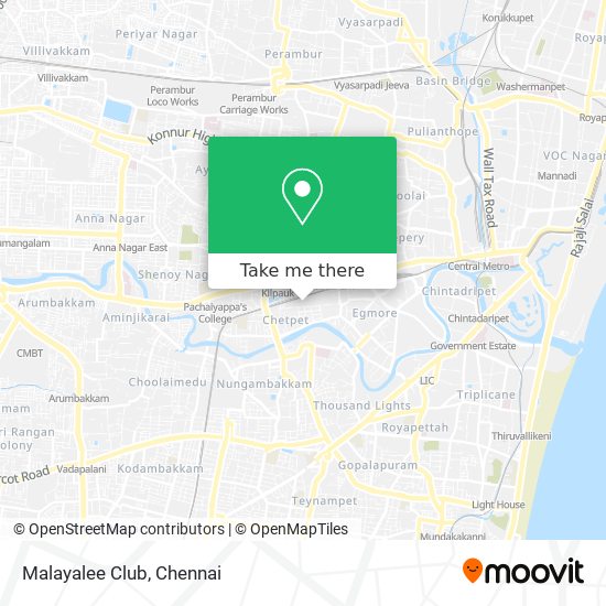 Malayalee Club map