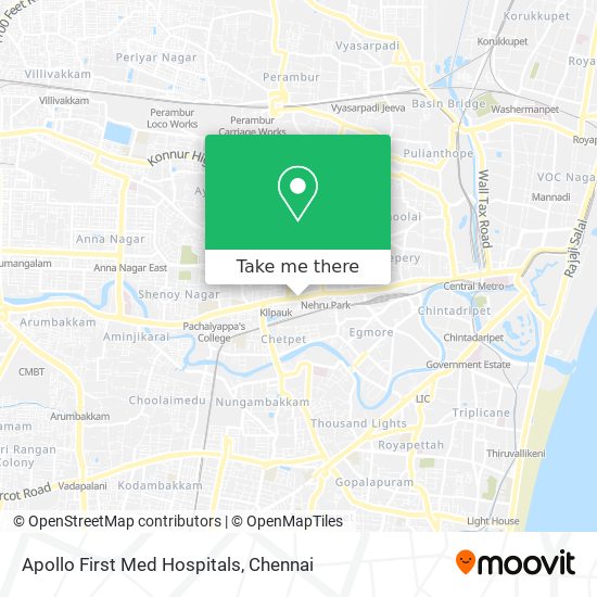 Apollo First Med Hospitals map