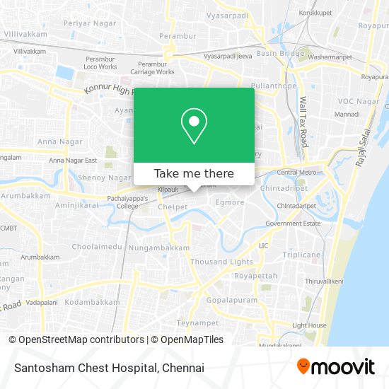 Santosham Chest Hospital map