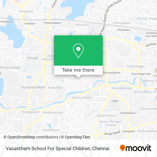 Vasantham School For Special Children map