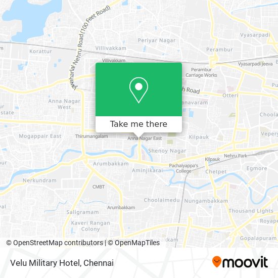 Velu Military Hotel map