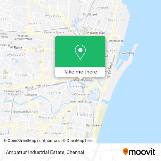 Ambattur Industrial Estate map