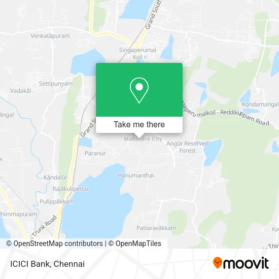 ICICI Bank map