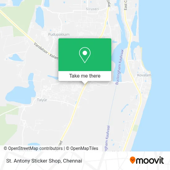 St. Antony Sticker Shop map