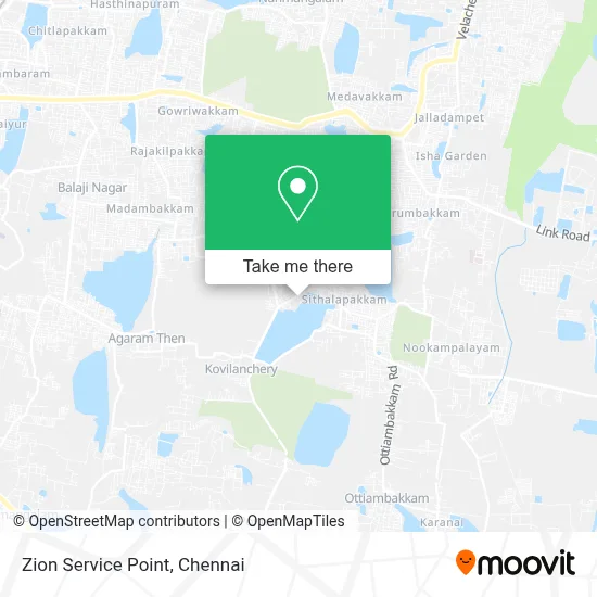 Zion Service Point map