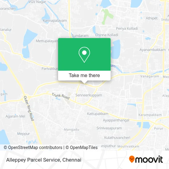Alleppey Parcel Service map