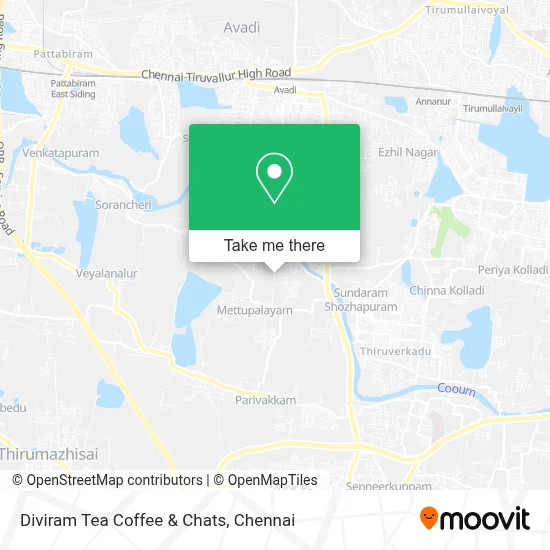 Diviram Tea Coffee & Chats map