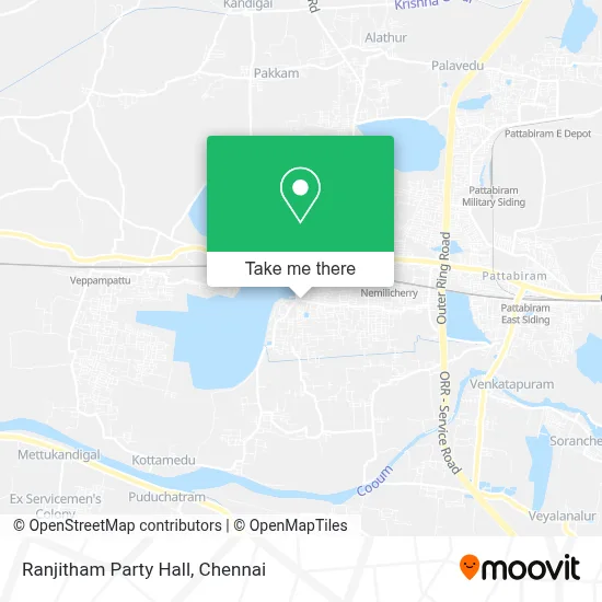 Ranjitham Party Hall map