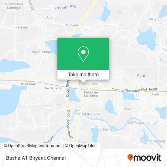 Basha A1 Biryani map