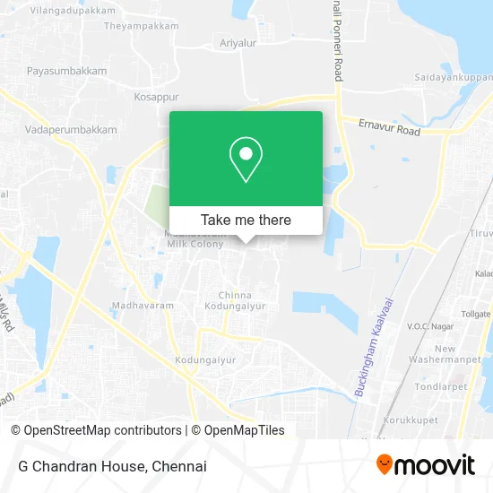 G Chandran Illam map