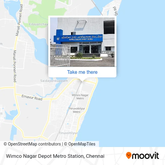Wimco Nagar Depot Metro Station map