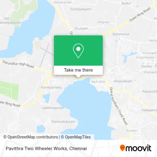 Pavithra Two Wheeler Works map