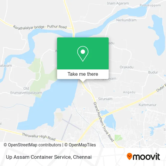 Up Assam Container Service map