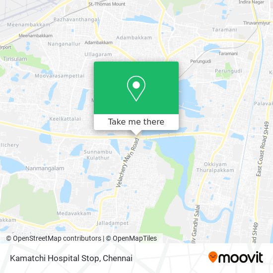 Kamatchi Hospital Stop map