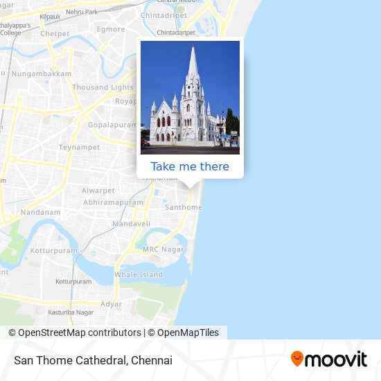 San Thome Cathedral map